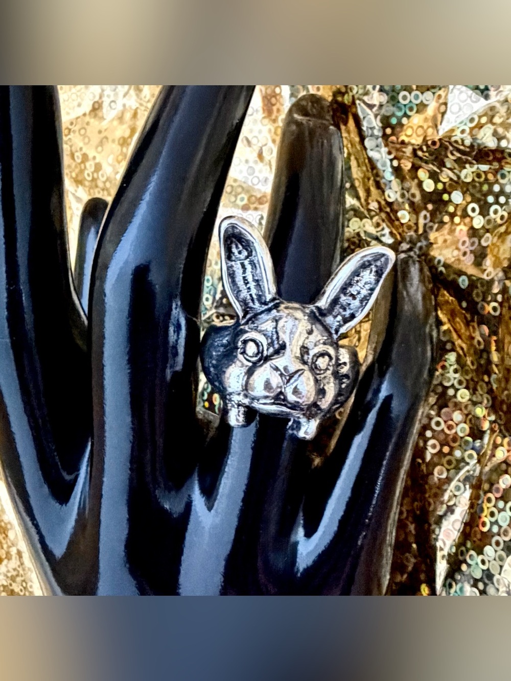 Bunny Rabbit Unisex Statement Ring 🐰 Alice in Wonderland Hare